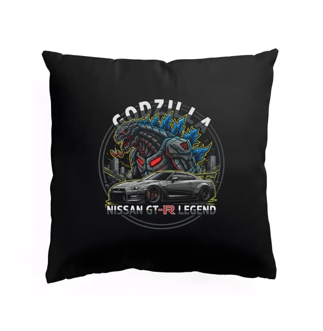 Polštář Godzilla Noční Jízda Nissan Gtr Legenda Síla A Styl