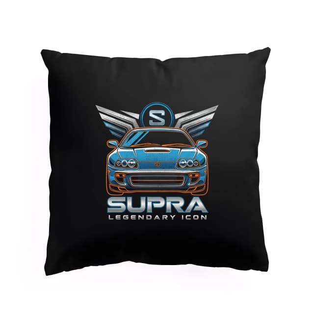 Polštář Supra Legendární Ikona Modrá Sportovní Klasika S Křídly