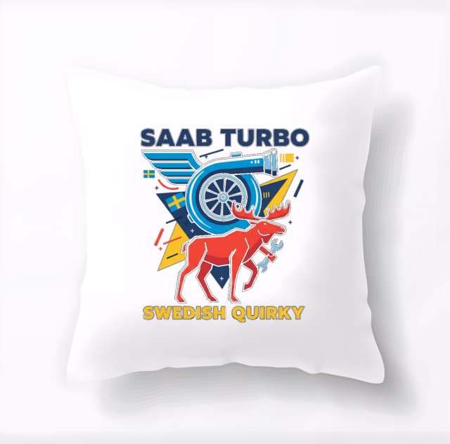 Polštář Saab Turbo Svérázný Švédský Sob S Turbodmychadlem A Klíčem