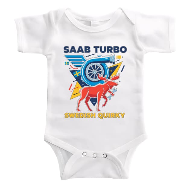 Dětské body Saab Turbo Svérázný Švédský Sob S Turbodmychadlem A Klíčem