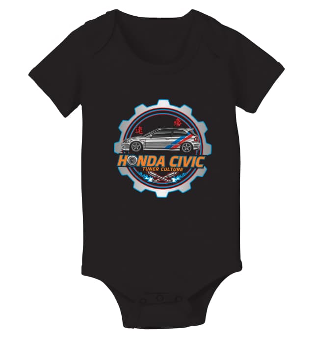 Dětské body Honda Civic Tuningová Kultura Jdm Street Racing Síla A Styl