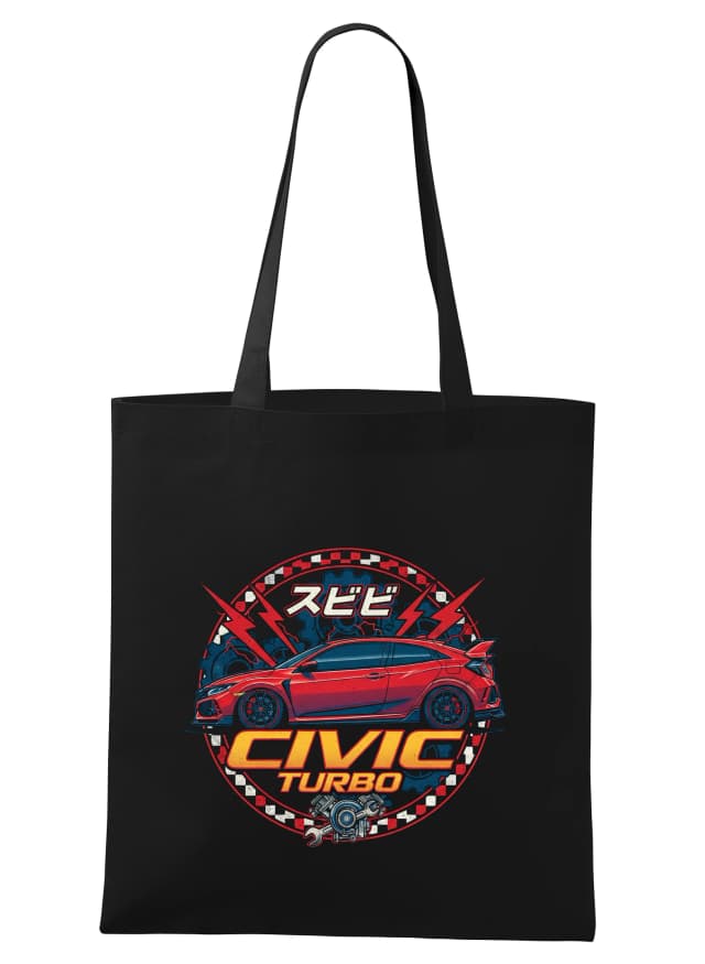 Nákupní taška Japonský Tuningový Kult Civic Turbo Výkon Styl A Vášnivost
