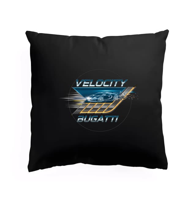Polštář Neonová Rychlost A Rozpadová Grafika Bugatti Velocity