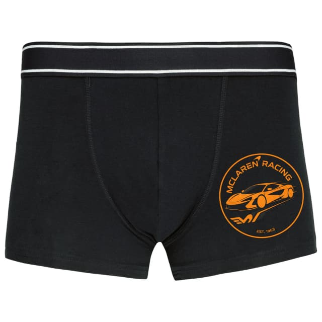 Boxerky Mclaren Racing Oranžová Síla Závodní Ikony Rychlosti A Stylu