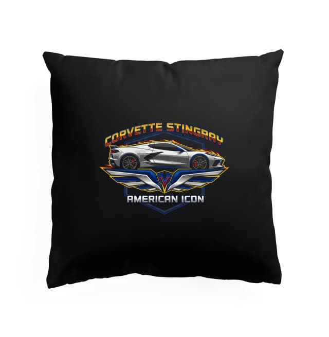 Polštář Corvette Stingray American Icon Legendární Síla Návrh A Rychlost