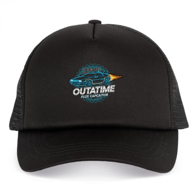 Dětská kšiltovka Neonový Delorean Outatime Flux Capacitor A Cesta Časem