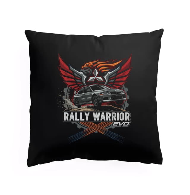 Polštář Divoký Rally Warrior Mitsubishi Evo  Legenda Plamenné Rychlosti