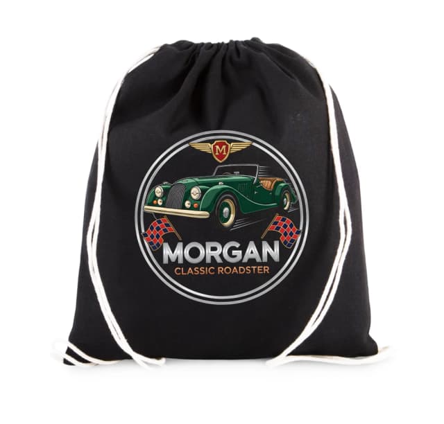 Vak na záda Morgan Classic Zelený Britský Roadster S Duchem Retro Elegancí
