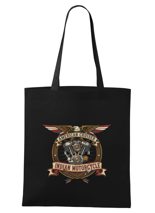 Nákupní taška Divoký Orel American Cruiser Indian Motorcycle Dědictví Amerických Silnic