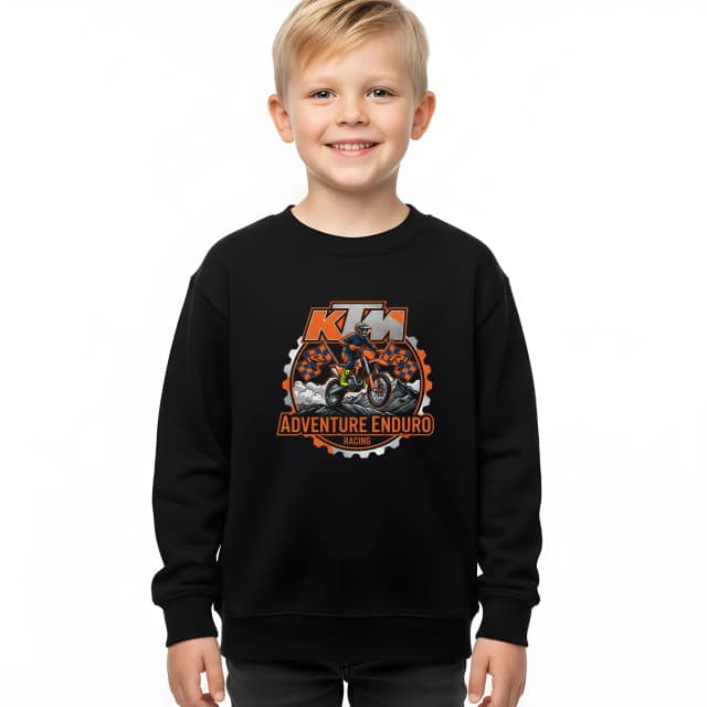 Dětská mikina Ktm Adventure Enduro Racing Divoká Horská Jízda Plná Adrenalinu