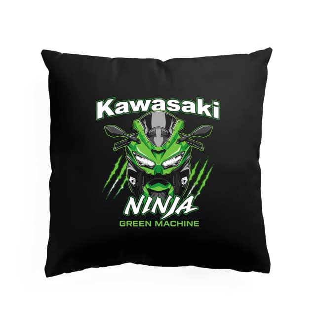 Polštář Kawasaki Ninja Green Machine  Divoká Zelená Síla Silnic