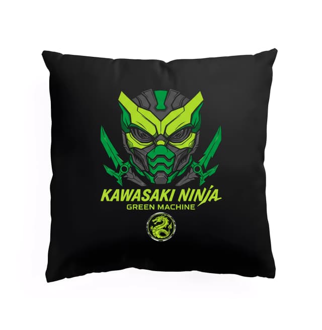 Polštář Kawasaki Ninja Zelený Stroj Nočního Stínu A Rychlosti