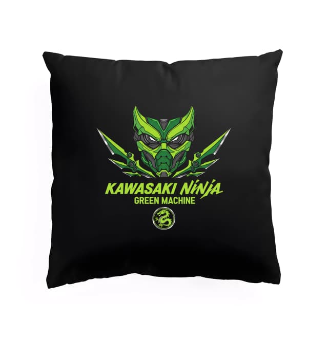 Polštář Kawasaki Ninja Zelený Drak Mechanické Síly A Nindža Estetiky