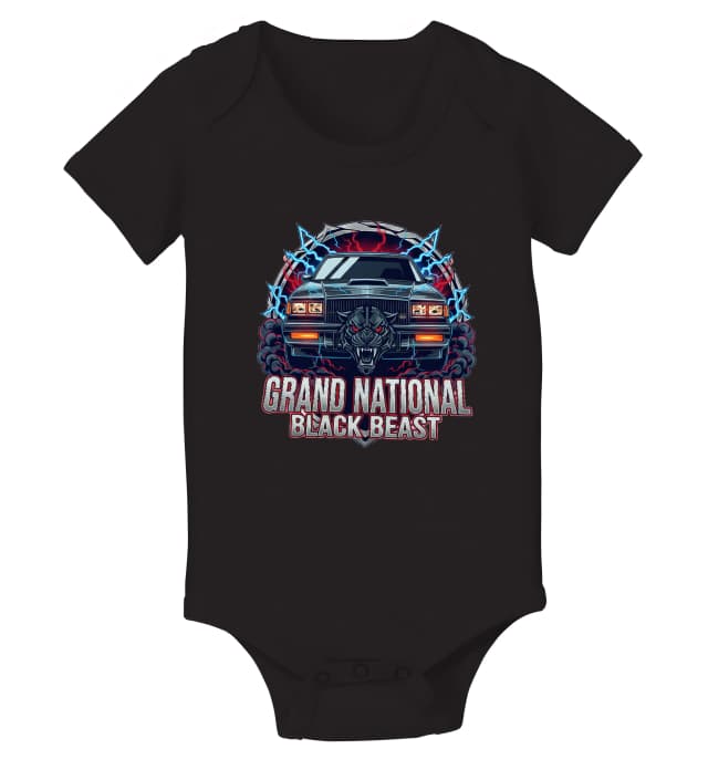 Dětské body Černý Panter Grand National Black Beast Síla Silnic A Blesků