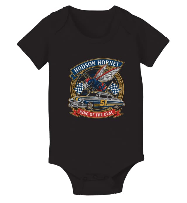 Dětské body Hudson Hornet Král Oválu Retro Sršeň A Závodní Legenda
