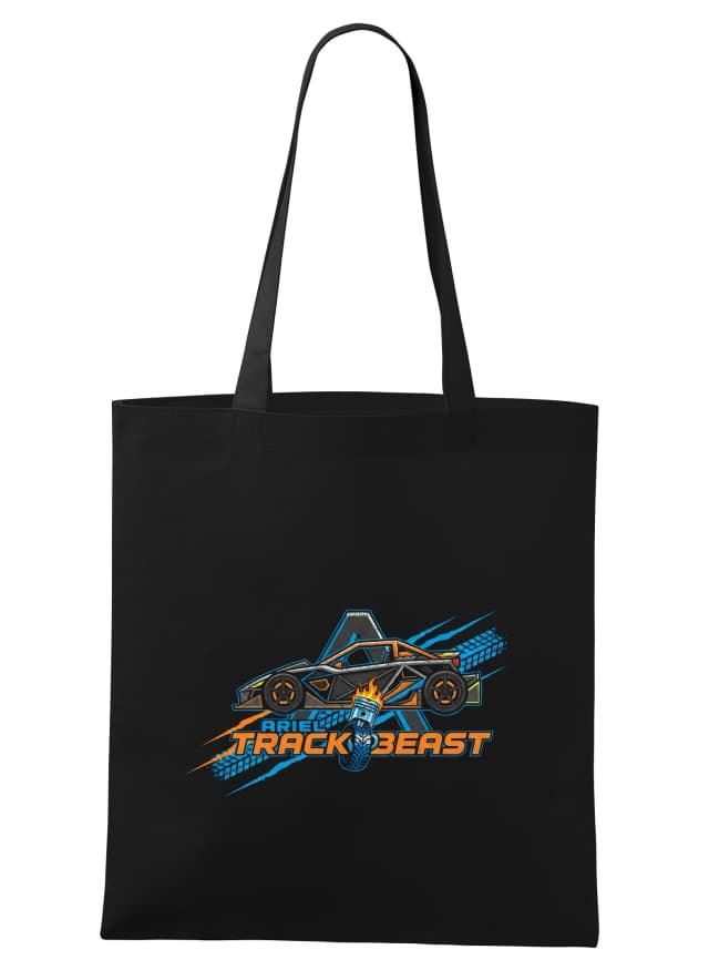 Nákupní taška Ariel Track Beast Závodní Bestie S Hořícím Pístem A Pneumatikou