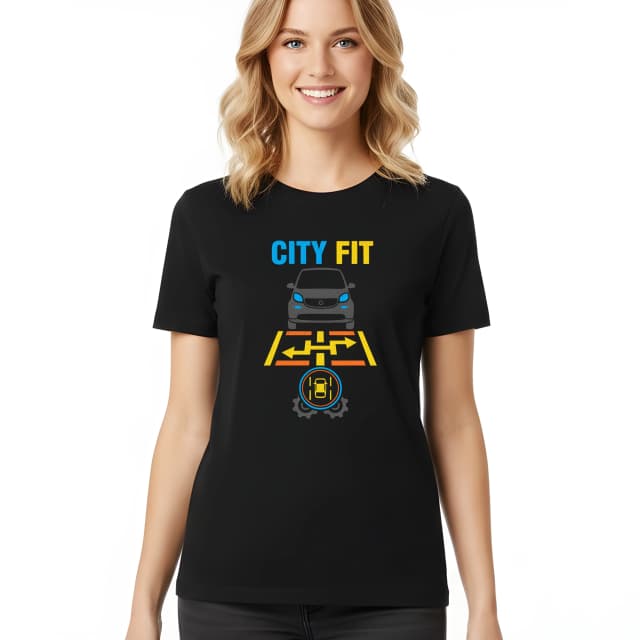 Dámské tričko City Fit Chytré Městské Parkování A Kompaktní Styl Pro Mini Auta V Centru