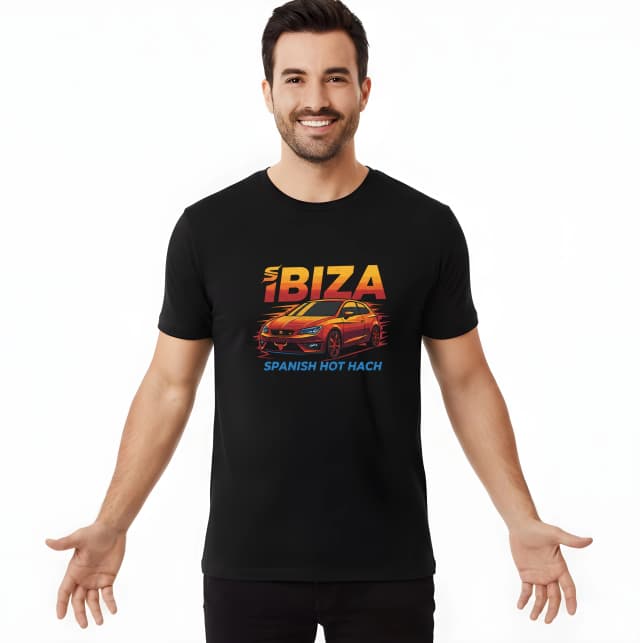 Pánské tričko Ibiza Španělský Hot Hatch Ohnivý Styl A Výkon