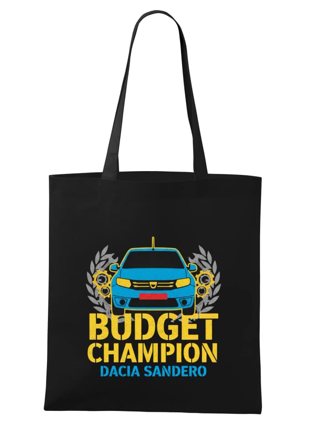 Nákupní taška Budget Champion Dacia Sandero Šampion Úsporného Ježdění