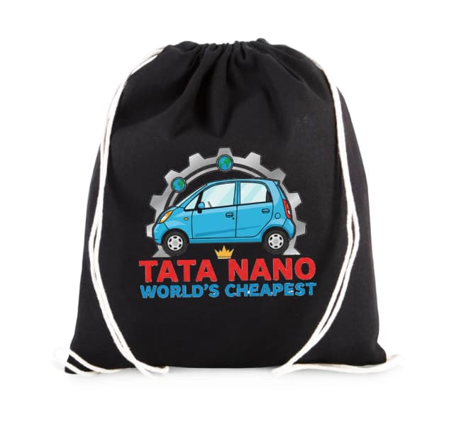 Vak na záda Tata Nano Světově Nejlevnější Městský Malý Hrdina Pro Každodenní Jízdu