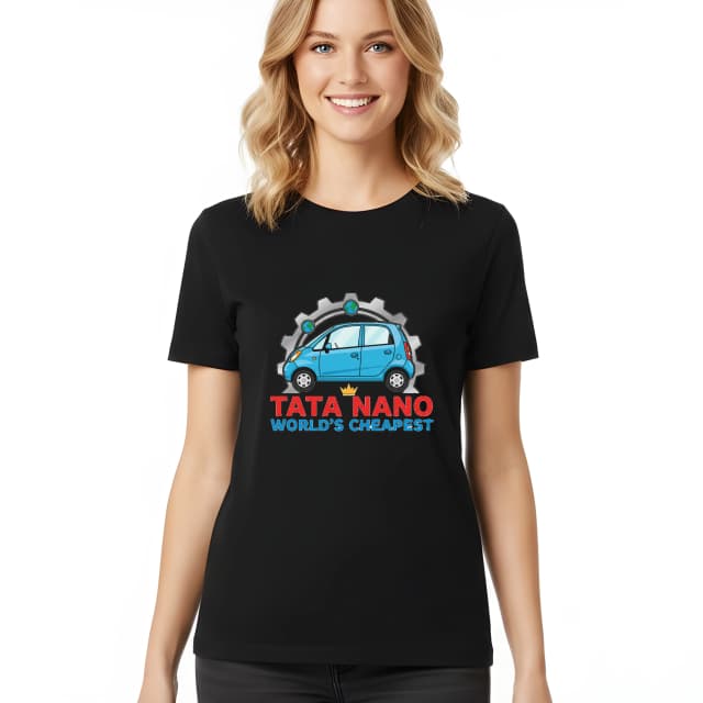 Dámské tričko Tata Nano Světově Nejlevnější Městský Malý Hrdina Pro Každodenní Jízdu