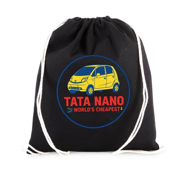 Vak na záda Tata Nano Světově Nejlevnější Městská Ikona Žlutého Designu