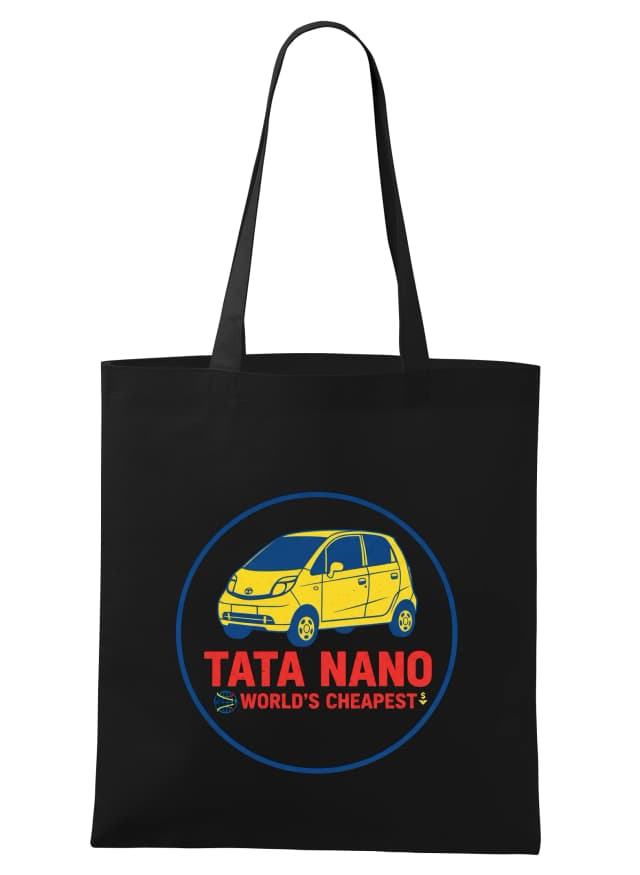 Nákupní taška Tata Nano Světově Nejlevnější Městská Ikona Žlutého Designu