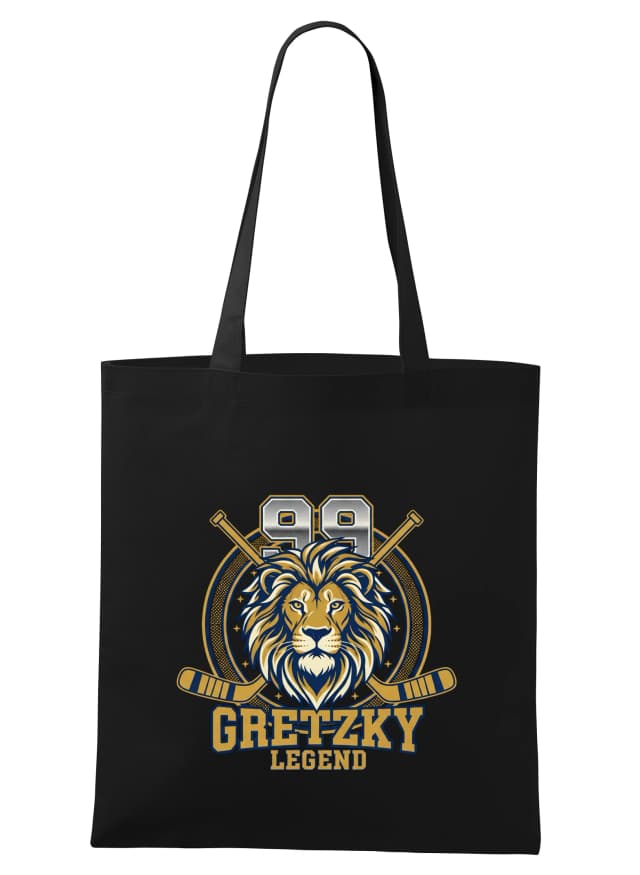 Nákupní taška Král Ledního Hokeje Gretzky 99 Legend Síla Lva Vítězů