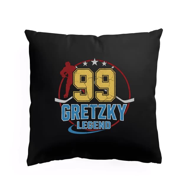 Polštář Retro Hokejová Ikona Gretzky 99 Legendární Hvězda Ledové Arény