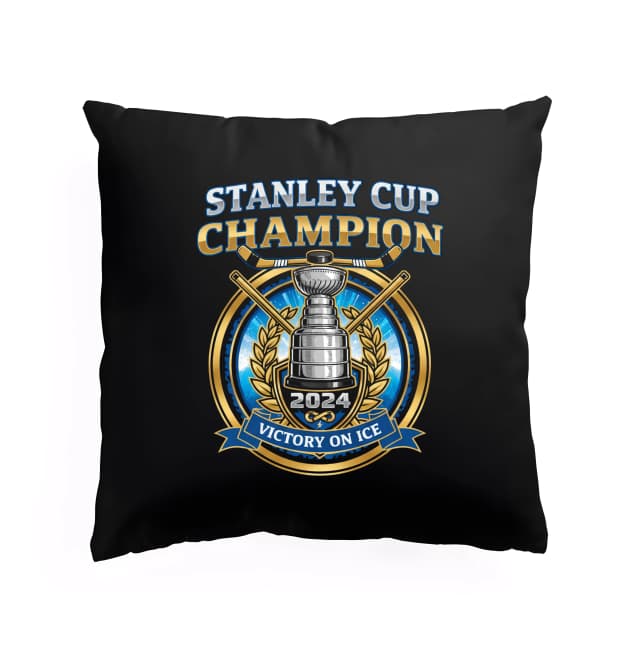 Polštář Stanley Cup Champion 2024 Vítězství Na Ledě A Hokejová Sláva