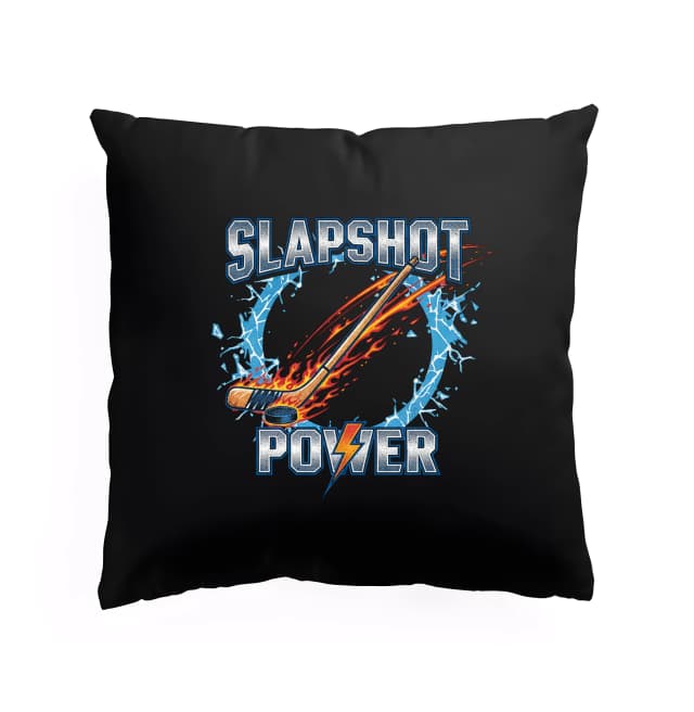 Polštář Slapshot Power Ohnivá Síla Nhl Blesk A Rozbitý Led