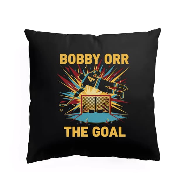 Polštář Bobby Orr Letící Gól Zlatá Ikona Hokejové Historie