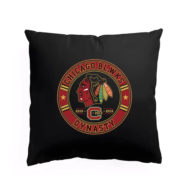 Polštář Černá Dynastie Chicago Blackhawks Válečníci Věčného Vítězství