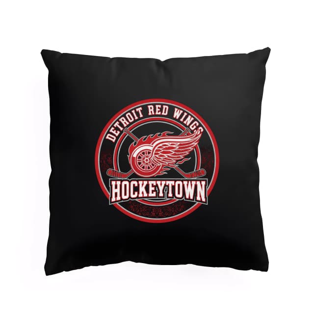 Polštář Ohnivá Legenda Detroit Red Wings Hockeytown Klasika Hokejového Města