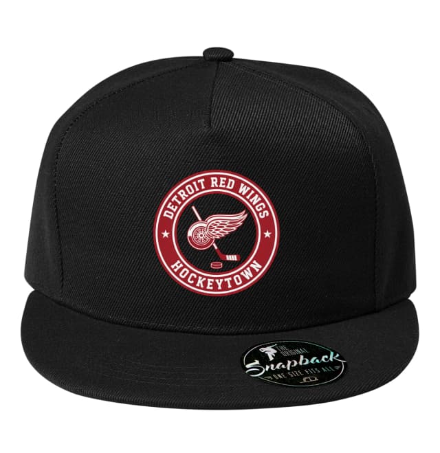 Snapback Detroit Red Wings Retro Odznak Hokejového Města Hockeytown Tradiční Síla