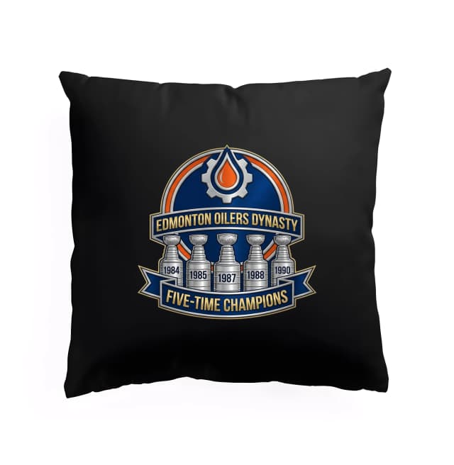 Polštář Edmonton Oilers Legendární Dynastie Pětinásobných Šampionů Zlatá Vítězná Éra