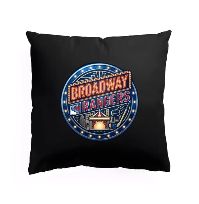 Polštář Broadway Rangers Světla Scény A Hokejová Síla New York