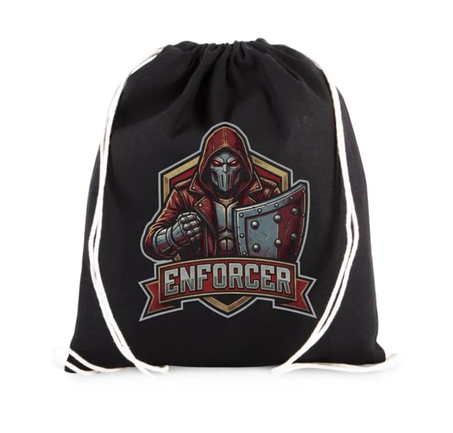 Vak na záda Enforcer Maskovaný Strážce Temných Ulic A Neúprosný Ochránce Spravedlnosti