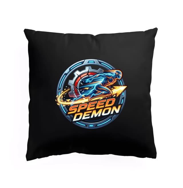 Polštář Speed Demon Neonová Síla Rychlosti A Kybernetický Sprint