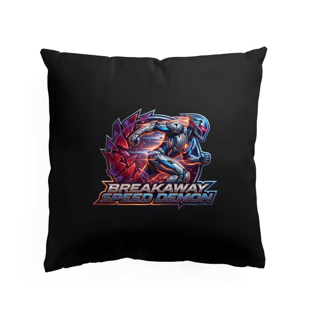 Polštář Breakaway Speed Demon Bleskový Futuristický Běžec Rozbíjející Sklo