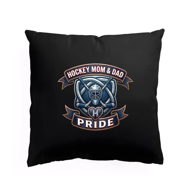 Polštář Hokejová Hrdost Hockey Mom  Dad Brankářský Erb Rodiny