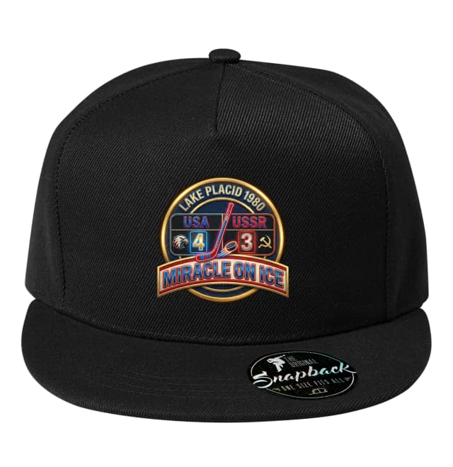 Snapback Legendární Miracle On Ice Lake Placid 1980 Vítězství Usa Nad Sssr