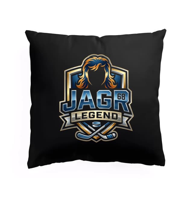 Polštář Jagr 68 Legend  Ikonický Hokejový Mullet A Retro Styl