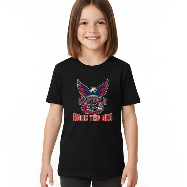 Dětské tričko Washington Capitals Rock The Red Orlí Hrdost A Městská Síla