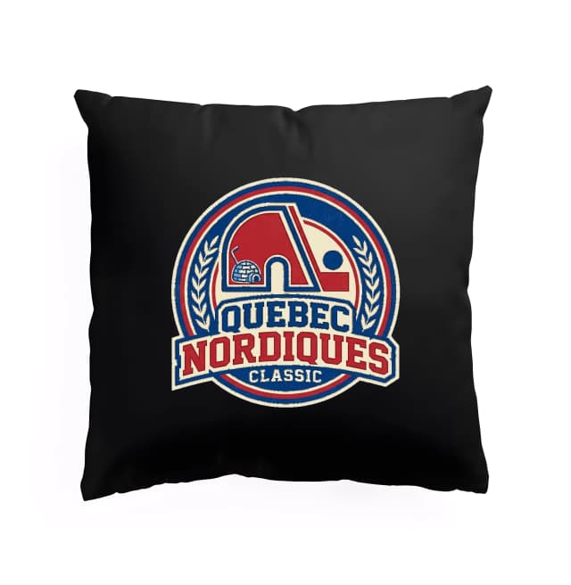 Polštář Quebec Nordiques Retro Legendární Hokejová Ikona Z Města