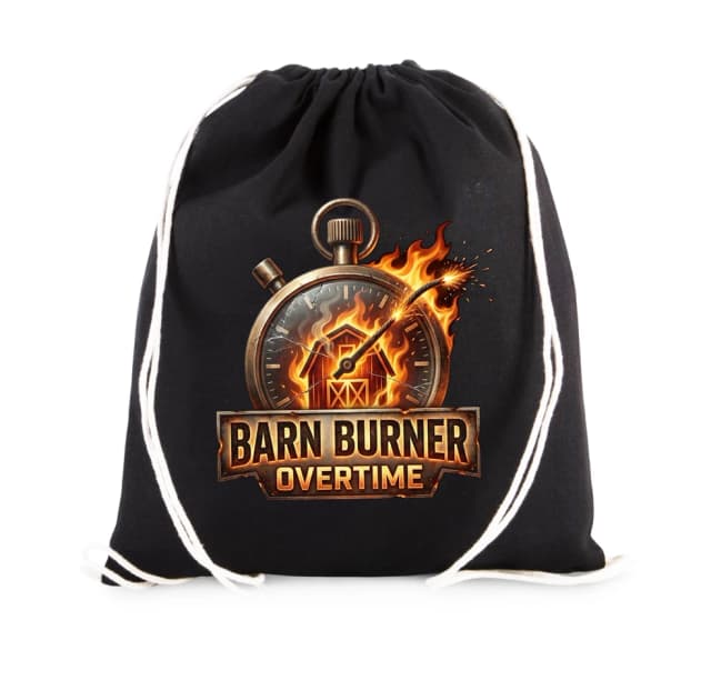 Vak na záda Hořící Časomíra Barn Burner Overtime Plamenné Stopky A Výbuch