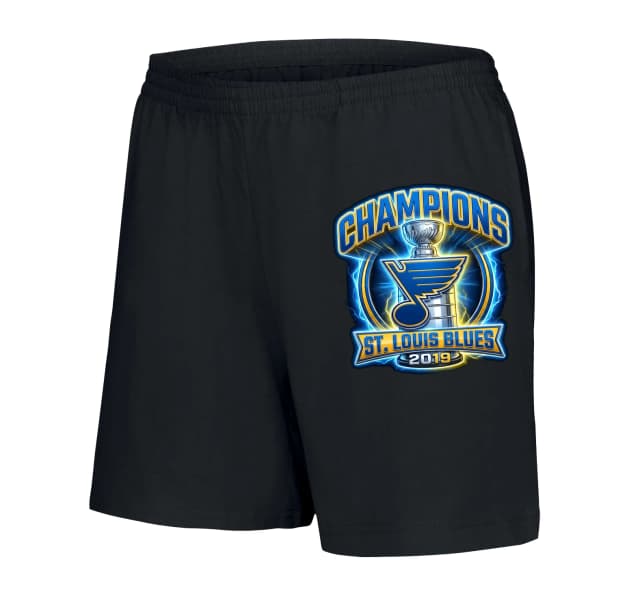 Dámské šortky Elektrický Blesk Vítězství St Louis Blues Šampionů 2019