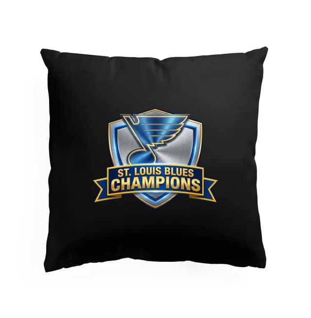 Polštář Oficiální St Louis Blues Zlatý Štít Šampióni Legendární Design