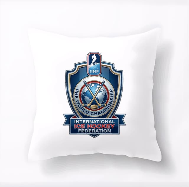 Polštář Iihf World Championship Štít Světového Ledního Hokeje Síla A Dědictví