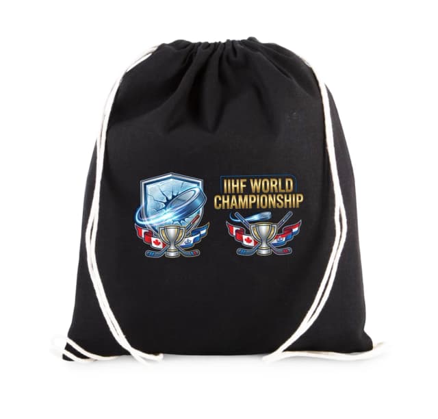 Vak na záda Dynamická Lední Hokejová Grafika Trofej Puk A Vlajky Iihf World Championship